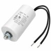 Kondensator silnikowy CBB60 10uF 450V AC z przewodami - śruba M8