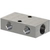 Distribution strip, L 216 mm, 12 bar, aluminum, for compressed air outlets/pneumatics, 112555
