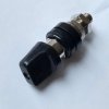 Gniazdo laboratoryjne; 4mm; 24.936.2; M10; czarny; 80A; 60V; 64mm; mosiądz niklowany; ABS; Amass; RoHS