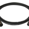 KLOTZ M1 Kabel mikrofonowy przedłużacz XLR (wtyk / gniazdo) 2m