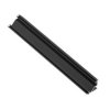 Profil aluminiowy LED kątowy - nakładany GLAX czarny mat L=2 m