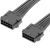 Kabel przewód-płytka, Micro-Fit 3.0, 300 V AC/DC, 8,5 A, raster: 3mm, 600mm, Cyna, Czarny