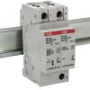 Zabezpieczenie przeciwprzepięciowe 2-fazowy, 100kA, 1,4kV, montaż na szynie DIN SPD OVR KLASA II, ABB 2CTB