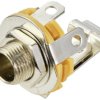 TRU COMPONENTS TC-10336004 Złącze męskie jack 6,35 mm, niklowany, 1 szt.