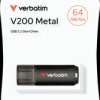 USB stick, 64 GB, USB-A, USB 3.2, black, Verbatim 30211