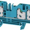 Through terminal block, snap-in, 4.0 mm², 32 A, 8 kV, blue, 2874950000