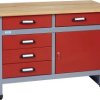 Küpper 12042 Moduł podstawowy stołu warsztatowego (S x W x G) 1200 x 840 x 600 mm czerwony, srebrny