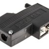 Złącze D-Sub 9-pinowe Żeński Kąt prosty Montaż na kablu raster 2.77mm