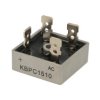 Mostek prostowniczy; KBPC1510 KBPC Bulk; 15A; 1000V; kostka; konektory; typ FM 28,3x28,3x11mm; Suntan; RoHS