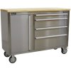 Sealey AP4804SS Mobile Stainless Steel Tool Cabinet 4 Drawer