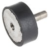 Podstawka antywibracyjna M10 średnica 50mm wysokość całkowita 20mm Cylinder męski-żeński