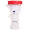 Gniazdo Przenośne 5P 16A 400V Czerwone Ip66/Ip67/Ip68/Ip69 6H Iec 309 Hp...