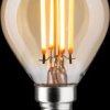 29190 LED bulb E27, 4.9 W, 450 lm, 1800 K, filament, dimmable, gold