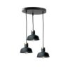 Lampa Wisząca Nowoczesna 3X E27 Hebe Black