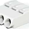 PCB terminal, 3 pole, pitch 4 mm, AWG 24-18, 9 A, push-in cage clamp, white, 2060-453/998-404