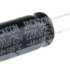 Kondensator 2200μF 25V dc Radialny, Otwór przelotowy RS PRO roztaw: 5mm 10 (Dia.) x 25mm