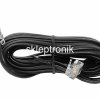 Kabel telefoniczny SP4-6 7,5m czarny