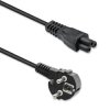 Qoltec Kabel zasilający kątowy SCHUKO IEC C5 Koniczynka 3x1.0mm² 1.5m
