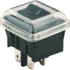 Protective cap, (L x W x H) 28 x 25 x 8 mm, transparent, for rocker switch, 203.090.011