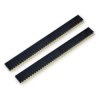 2x goldpin female strip 2.54 mm 1x40 pin