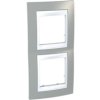 UNICA PLUS Ramka 2 podwójna pionowa szary alabaster MGU6.004V.865 SCHNEIDER ELECTRIC