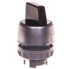 Przełącznik 3 położeniowy pokrętło 22mm czarny 2Z z samopowrotem SP22-P3C.CZ.