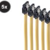 BS78246-0.5Y-5 Set of 5, SATA 6 Gb/s cable, connector > connector, 0.5 m, yello