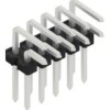 Pin header, 10 pole, pitch 2.54 mm, angled, black, 10058950