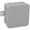 Puszka n/t CLICK, IP54, 12 przepustów, 75x75x41mm, szara,OR-JB-13802/G