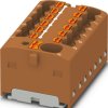 Distribution block, push-in connection, 0.34-4.0 mm², 41 A, 6 kV, brown, 1046964