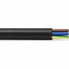 Przewód OMY 3x0,75 mm2 (300/300V) oponowy mieszkaniowy czarny H03VV-F (krązki 100m) 5907702816821 ELEKTROKABEL