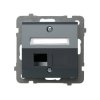 SONATA Obudowa gniazda pojedynczego typu Keystone skośna szary grafit GPK-1RS/p/73
