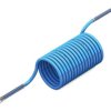 Przewód pneumatyczny spiralny długość 5m średnica zew: 10mm średnica wew: 8mm RS PRO Złącze BSP 1/4 cala męskie PA