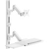 SpeaKa Professional SP-11945984 Monitor wall mount white adjustable 43in max