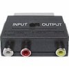 WE-3XRCA-P1 Przejście wtyk EURO (SCART) - 3 x gniazdo RCA, z przełącznikiem: IN-OUT