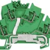 Multi level terminal block, spring balancer connection, 0.5-2.5 mm², 8 kV, yellow/green, 1791010000