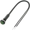 Sedeco 726603 Standard indicator light with bulb and leads Green 230V