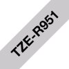 Brother TZER951 Brother TZE-R951 label-making tape Black on silver