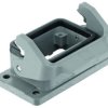 Surface mount housing, size 6B, die-cast aluminum, longitudinal bow locking, IP44/IP65/IP67, 09300061301