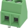 PCB terminal, 2 pole, pitch 3.81 mm, AWG 26-16, 13.5 A, screw connection, green, 1727010