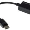 Kabel KVM, dł. 150mm - Męskie DisplayPort - Żeńskie VGA, kolor: Czarny, RS PRO