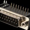 107-15-1-1-20 D-SUB plug, 15-pole, angled