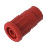 Gniazdo bananowe Żeński Wciskana Czerwony 36A Electro PJP rozmiar 4 mm