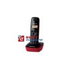 Telefon Panasonic KX-TG1611PDR DECT czerwony, bezprzewodowy (-)