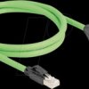 80880 Cat.6a extension cable, SF/UTP, 1 m, green