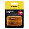 Intenso 64GB Rainbow Line double pack Pendrive USB Produkt nowy 64 GB pomarańczowy 3502492 USB-A