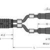 Turck 6628102 Rozdzielacz i adapter czujnika/aktuatora VBRS4.4-2WKC4.324T-7/7/TXL, 7 m, 1 szt.