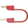 Stäubli 280033-06022 test lead 2 mm banana jack 60cm red gold-plated plugs