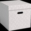 6143-00-01 Archive boxes, recycled, cube, 3 pieces, white/grey