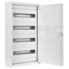 Rozdzielnica natynkowa metalowa 4x18 modułów IP30 (400V AC) 755x435x130mm drzwi pełne NEKU